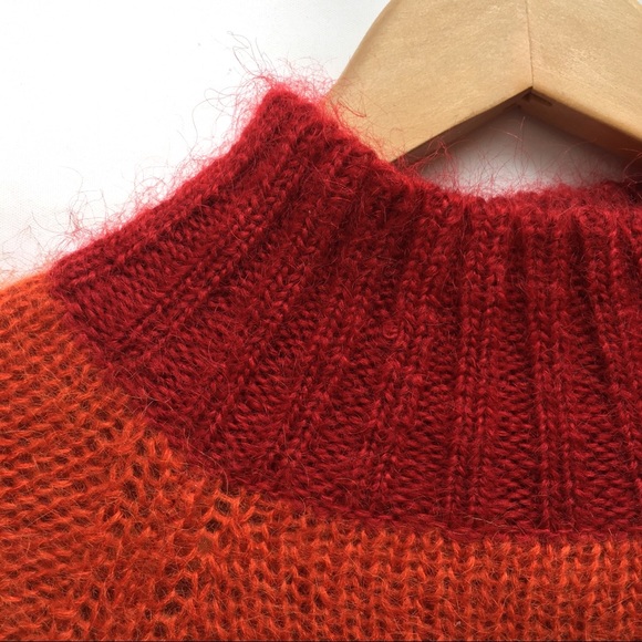 Vintage Fuzzy Rainbow Oversized Pull Over Sweater - Picture 4 of 8